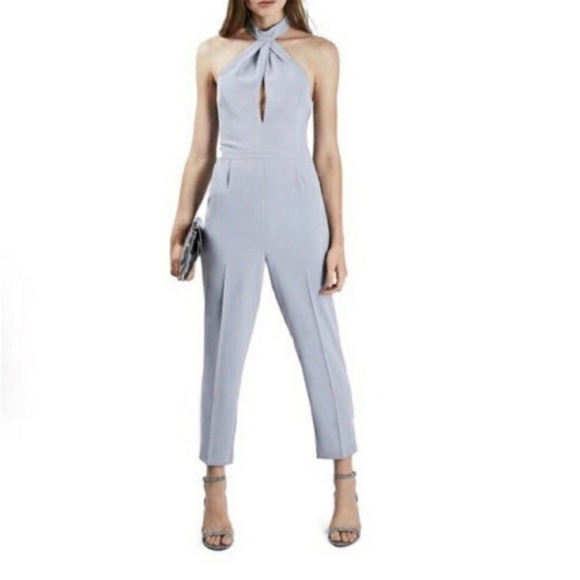 TopShop grey halter jumpsuit - Picture 1 of 11